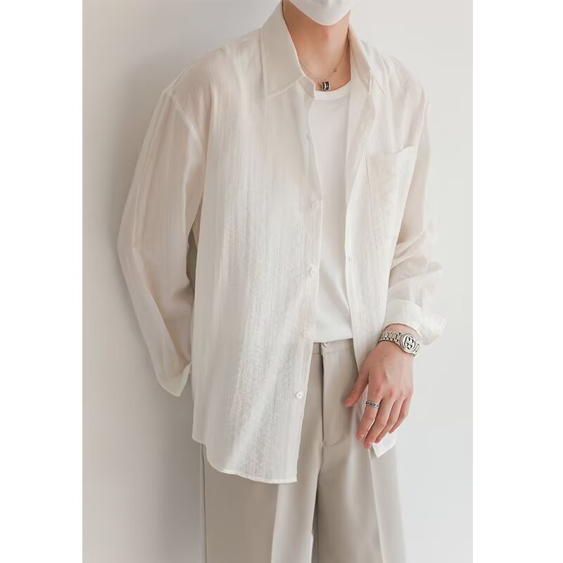 Camisa de Manga Larga Delgada Top de Protección Solar Transpirable y Suelto