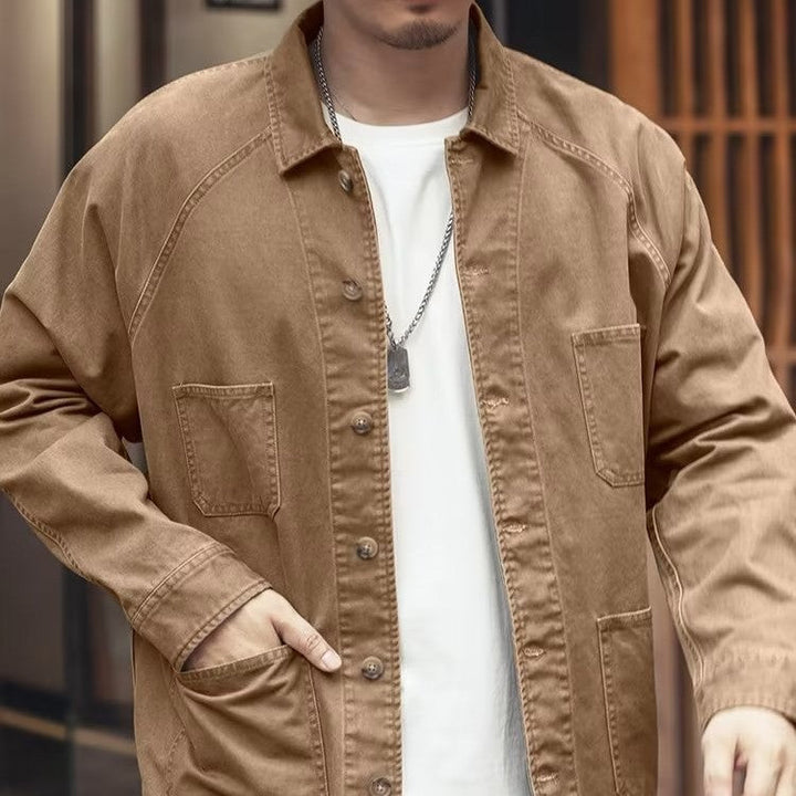 Chaqueta de Denim Casual Versátil para Hombres