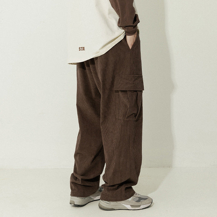 Pantalones Casual de Pana Japoneses para Hombre