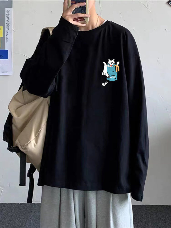 Ropa Suelta de Otoño para Estudiantes Hombres Talla Grande