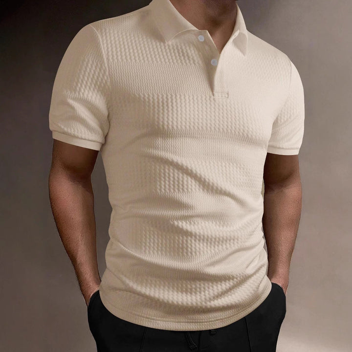 Camisa Polo de Rayas para Hombre, Negocios, Suelta, Transpirable