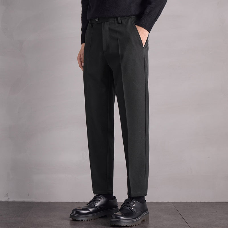 Pantalones Casuales Rectos para Hombre Otoño Invierno