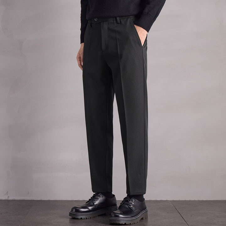 Pantalones Casuales Rectos para Hombre Otoño Invierno