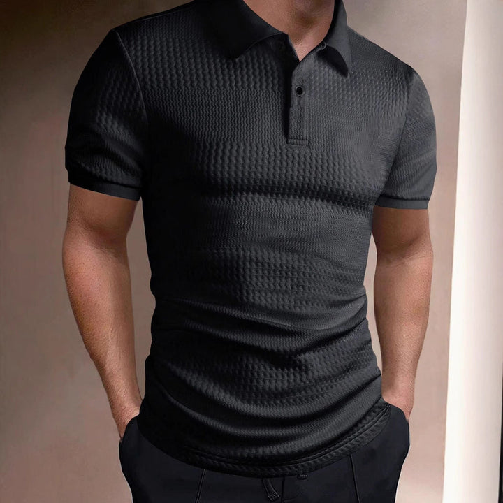 Camisa Polo de Rayas para Hombre, Negocios, Suelta, Transpirable