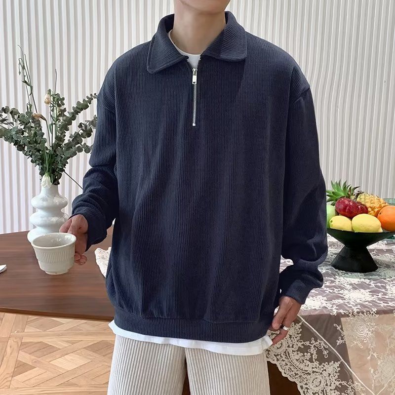 Sudadera de Color Sólido Británica para Hombres