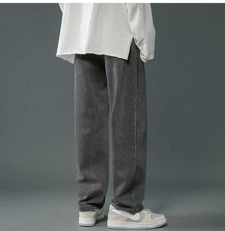 Pantalones de Denim Retro para Hombre Primavera y Otoño