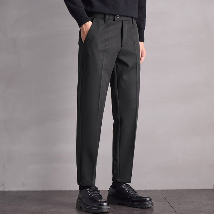 Pantalones Casuales Rectos para Hombre Otoño Invierno