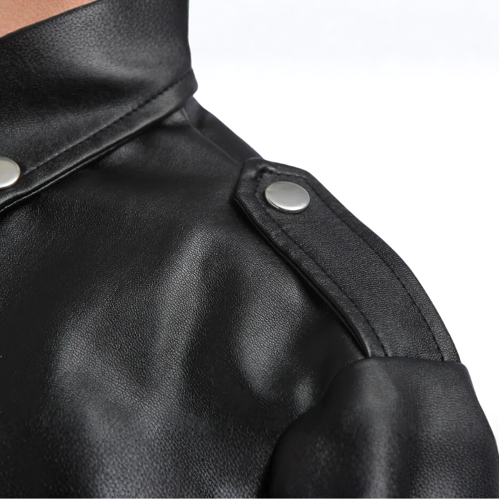 Ray | Classic Leather Biker Jacket