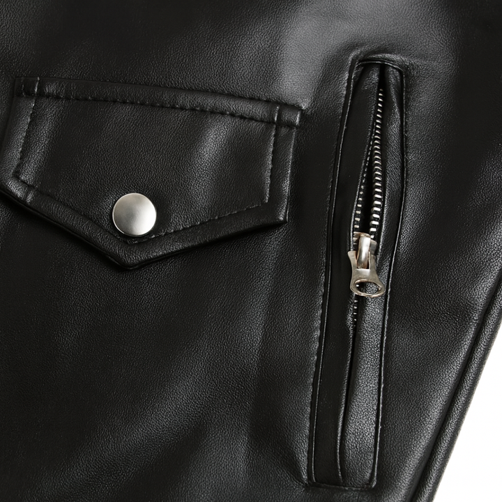 Ray | Classic Leather Biker Jacket